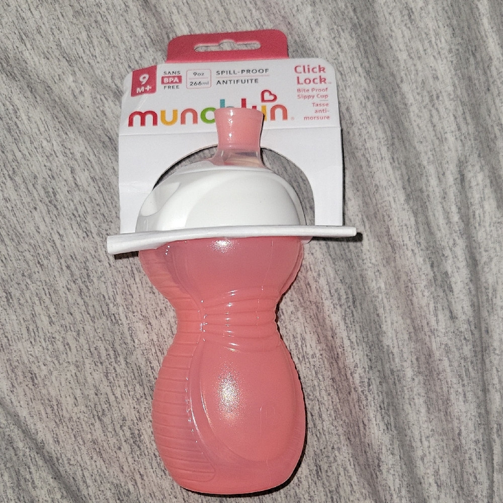 Munchkin® Click Lock™ Bite Proof Sippy Cup, 9 Ounce, Pink